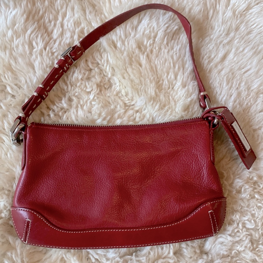 Red 100% Leather Purse